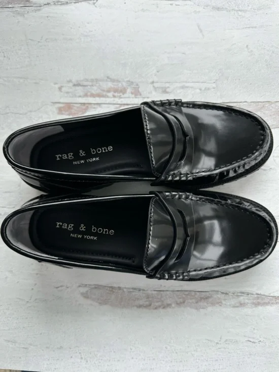 rag & bone • Corey Leather Lug-Sole Penny Loafers NWOT - Picture 8 of 13